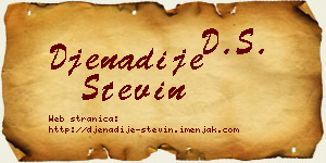 Đenadije Stevin vizit kartica